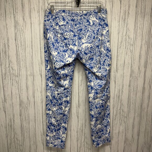 Womens Size 6 Lilly Pulitzer Kelly Skinny Fox Print Pants EUC - Picture 5 of 7